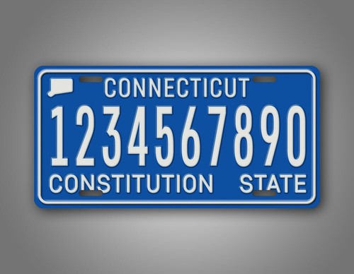 Placa personalizada de Connecticut década de 1980 réplica de texto personalizado novedad - Imagen 5 de 6