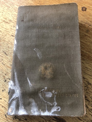 United States Army New Testament Hand Travel Bible WW2 March 6, 1941 Protestant  - Bild 1 von 5