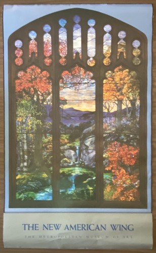 Metropolitan Museum Of Art Poster, The New American Wing, Autumn Landscape, Vtg