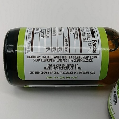 4 x Trader Joe's Organic Liquid Stevia 2fl oz Calorie Free Vegan Best By 2027 - Bild 3 von 4