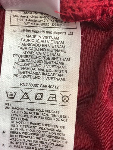 Adidas Mens Shorts Red Large Basketball Spellout Logo Workout Gym Active Graphic - Picture 10 of 11