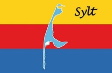 Aufkleber Sticker Flagge Fahne Sylt Autoaufkleber