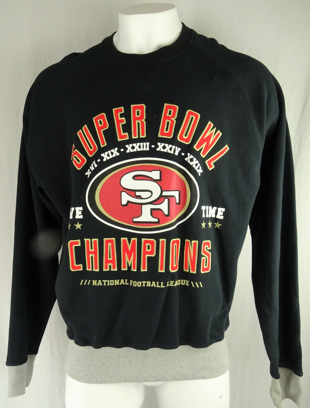 San Francisco 49ers NFL Team Apparel Menu0026#039;s Crewneck Sweatshirt | eBay