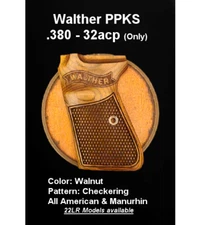 Walther PPKS Grips 380/32 acp "BASICS" Collection • All Colors • All USA Models