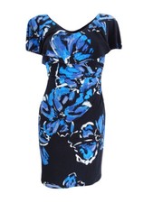 Lauren by Ralph Lauren Women's Ruffled Overlay Sheath Dress