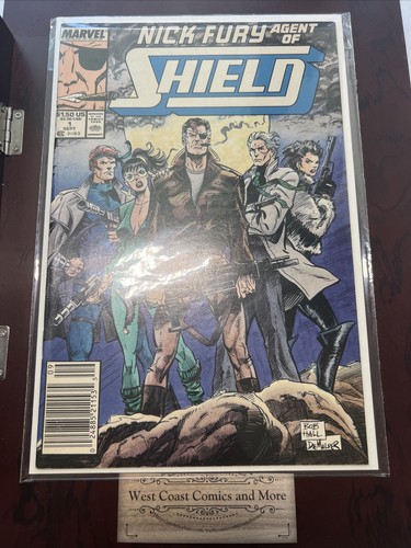 Nick Fury Agent of Shield #1 Marvel Newsstand Barcode Variant Bob Hall Demulder - Picture 1 of 7