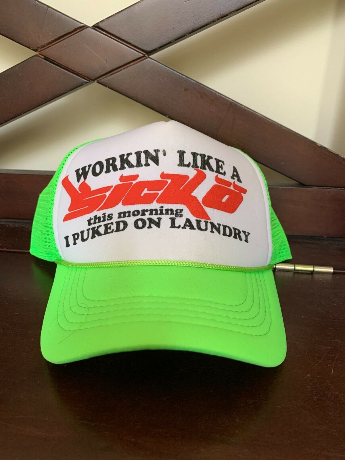 Ian Connor Working Like a Sicko Green Trucker Hat **RARE**