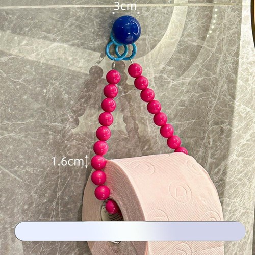 Colorful Beaded Tissue Holder Multifunctional Roll Ra` Hanging Storage Z4H D0P1 - Picture 12 of 19