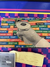 Vintage Rotex Label Maker With Box