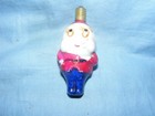 Christmas Figural Light Bulb Figure Dwarf Vintage Milk Glass Decoration Works