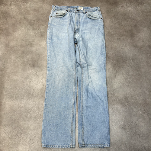 Pantalones de mezclilla vintage Levis 619 para hombre 32" lengüeta naranja pierna recta, azules - Imagen 1 de 10