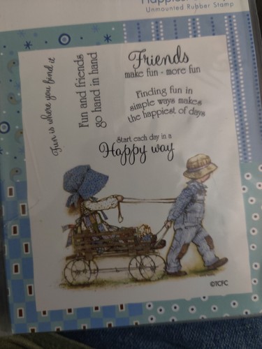 Holly Hobbie Happiest of Days Crafters rubber stamp New - Picture 4 of 6