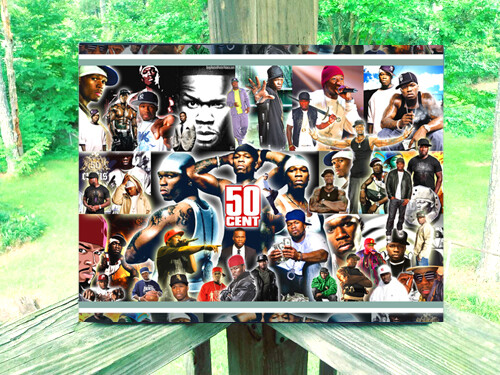 50 CENT (FRAMED) COLLAGE PORTRAIT | eBay