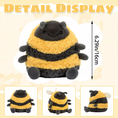 Jellycat Albee Bee Spring Plush Soft Stuffed Toy 6.29in/16CM Doll Birthday Gift - Picture 3 of 8