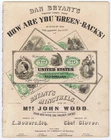 GREENBACKS! Civil War currency! - Lincoln related print - Scarce! 1863 - NICE!