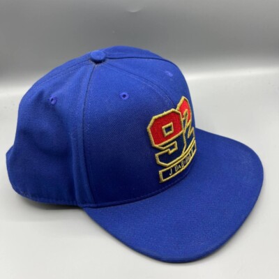Air Jordan 92 Hat Men Blue Embroidered Logo Jumpman Snap Back Cap
