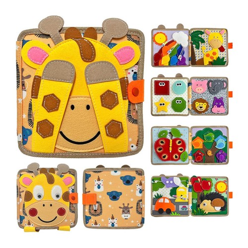 Board Montessori Lernspielzeug sensorischen Erziehung Activity Book Und Toy DE - Bild 2 von 10
