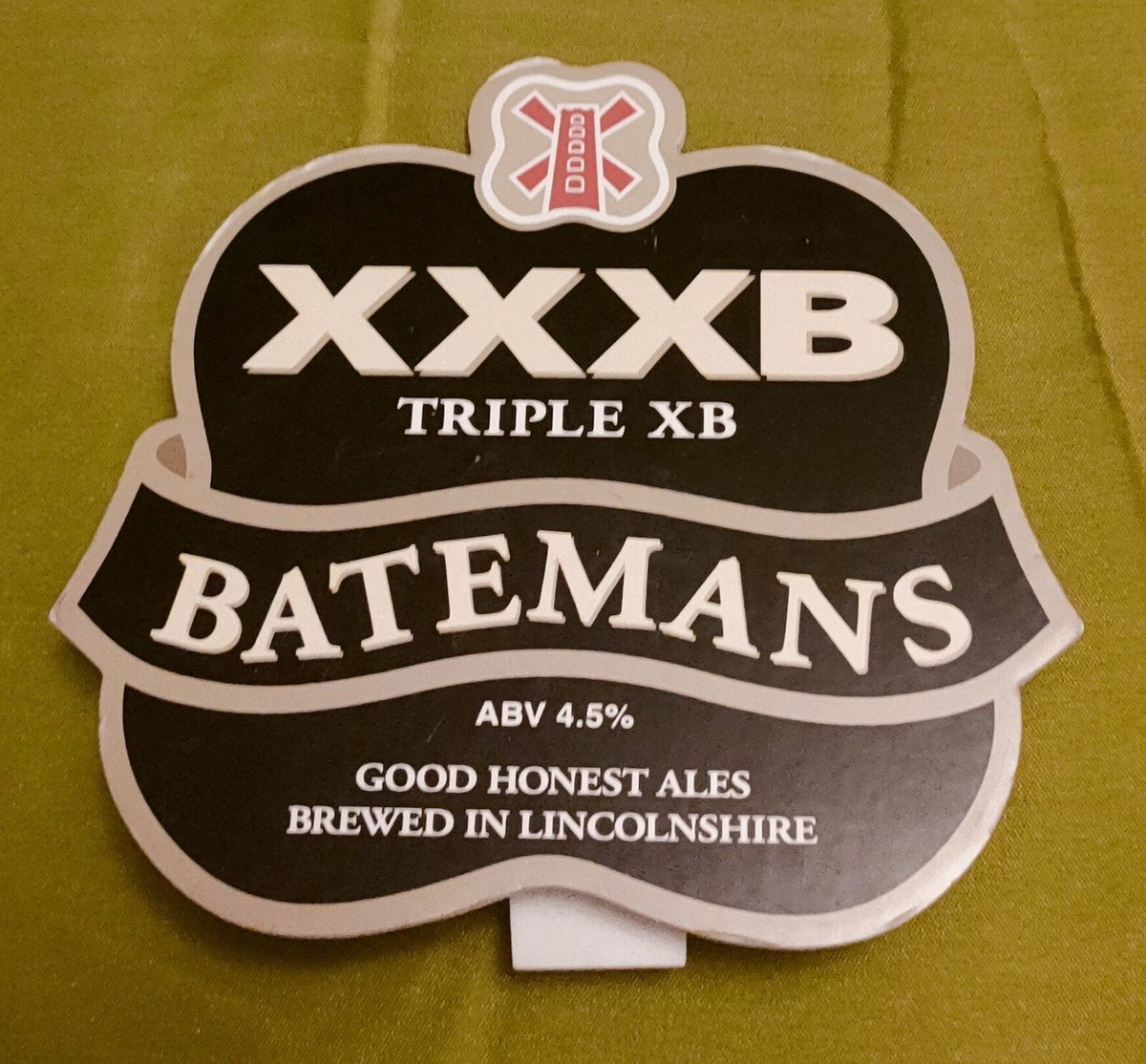 BATEMANS BREWERY XXXB TRIPLE XB BEER PUMP HANDLE CLIP BADGE 4.5 % ABV  LINCOLN BB | eBay