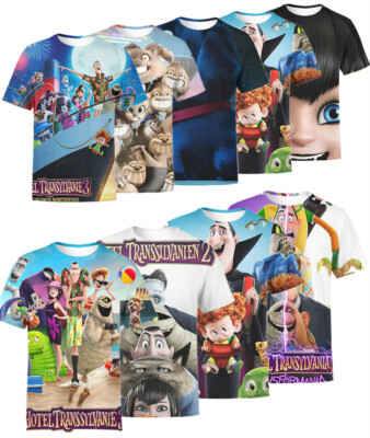 Cosplay Hotel Transylvania 3D T-Shirts Dracula Vampire Ghost Adult Kids Top Tee