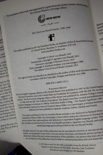 The Ulrich von Hassell Diaries - Picture 2 of 2