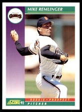 1992 Score Mike Remlinger San Francisco Giants #410