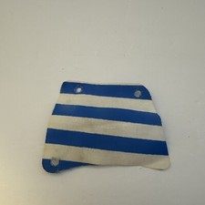 Lego Sail Blue And White Stripes 9x11 3 Holes From Set 6273 Single