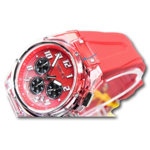 Invicta S1 Rally Prism Color Flip Men's 44mm Red and Clear Chrono Watch 47349 - Picture 3 of 23