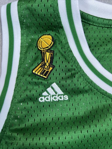 ADIDAS VINTAGE CHAMPIONSHIP BOSTON CELTICS PAUL PIERCE SIZE L GREEN WITH White - Picture 3 of 14