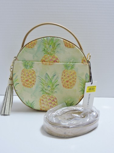 Brahmin Lane Multi Pompano Pineapple Embosssed Leather Cross Body Hand Bag NWT - Bild 6 von 6