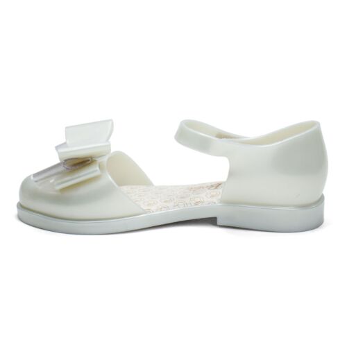 Mini Melissa Amy & Barbie Little Girls' Flats Shoes - Pearl White - Picture 3 of 6