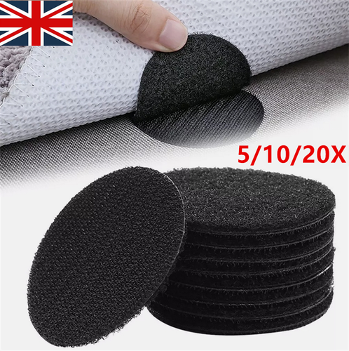 5-20 x Anti Slip Rug Mat Grippers Anti Curl Strong Self Adhesive Grip Sticker - Zdjęcie 3 z 21