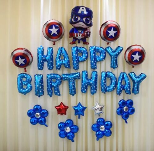 16″ Mylar Foil Birthday Letter Balloons – “BIRTHDAY” Party Banner Decoration Kit - Picture 19 of 59