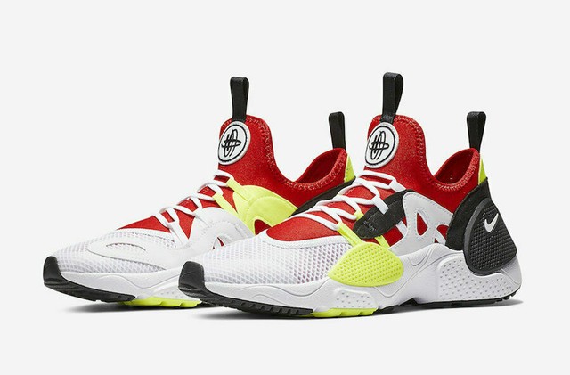 nike huarache white and red