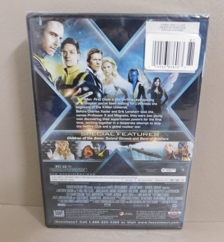 X-Men First Class (DVD, 2011) Widescreen James McAvoy & Michael Fassbender New - Picture 2 of 8