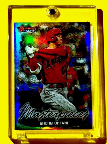 Shohei Ohtani RARE MINT SILVER REFRACTOR BOWMAN'S BEST MASTERPIECES SP INSERT! - Picture 3 of 8