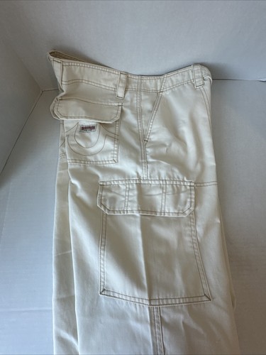 True Religion Military Cargo Single Needle High Waisted Wide Leg Pants 28 - Picture 14 of 14