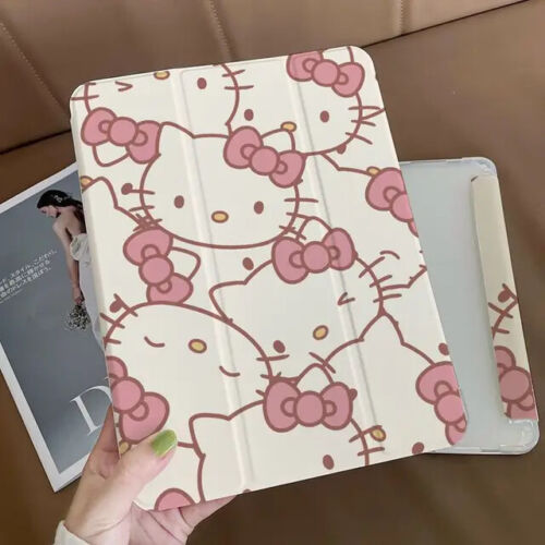 Sanrio Hello Kitty ipad Protective Cover Tri-Fold Transparent Drop-Proof - Picture 10 of 11