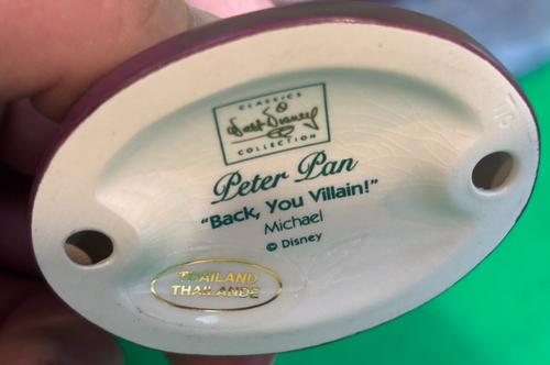 WDCC Peter Pan NEVER LAND BED w/MICHAEL "Back, You Villain" & JOHN "You'll Never - Picture 11 of 12