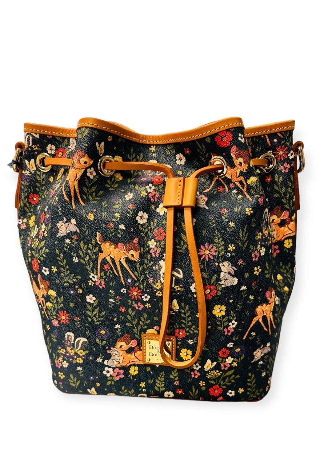 Disney Parks Dooney and Bourke 2023 Bambi Drawstring Purse Bag NEW WITH