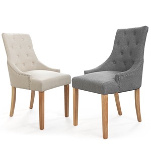 2 Pcs Dining Side Chairs W Backrest Dinette Room Comfortable