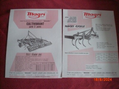 LOT 2 OLD ADVERTISING LEAFLETS FLOOR MATERIALS MAGRI 62 CROSSES