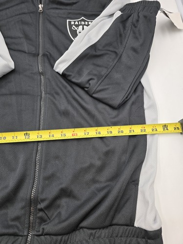 NFL Team Apparel Las Vegas Raiders Full Zip Hoodie Gr. XL (67-4) - Bild 10 von 15