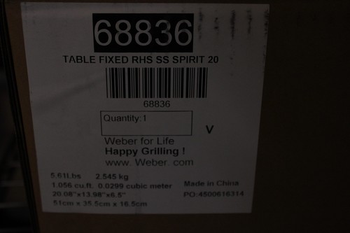 Weber Spirit RHS Right Hand Side Table Part 68836 New - Picture 8 of 9