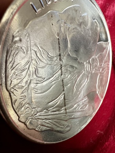🔥GR8 DEAL! INVEST! 1 Troy Oz .999 Fine Silver Round Indian Head Buffalo Toning - Picture 5 of 8