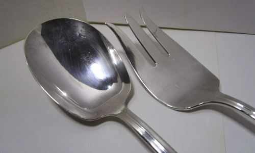 Vintage Wm Rogers 1961 El California Silverplate Salad Serving Set - Picture 3 of 7