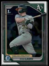 Ryan Lasko 2024 Bowman #BCP-105 Chrome Prospects Mega Oakland Athletics