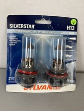 Sylvania H13 (9008) SILVERSTAR Headlight Bulbs 2 pack NEW in Opened Package