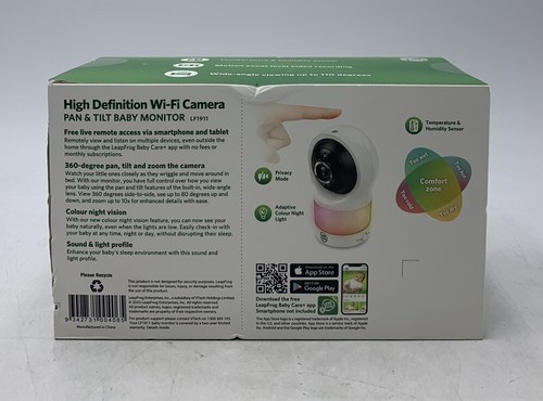 LeapFrog High Definition WiFi Camera Pan & Tilt Baby Monitor - Picture 4 of 4