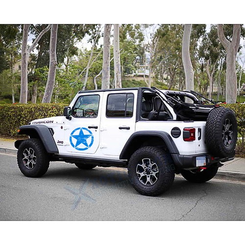 Army Star Distressed Decal Fits Jeep Large 20" Vinyl Military Hood Graphic Body - Foto 8 di 20