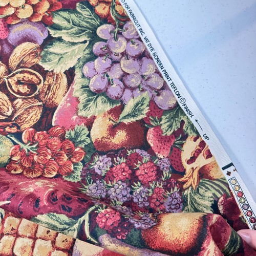 vintage fabricut upholstery fabric by Stanley king purple grapes fruit 10 yr - Picture 10 of 12